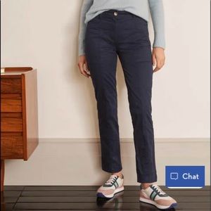 NWT WOMEN’S TALL Boden Abingdon Chino Trousers 16/18 L. Navy